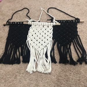 Set of 3 woven wall tapestrys